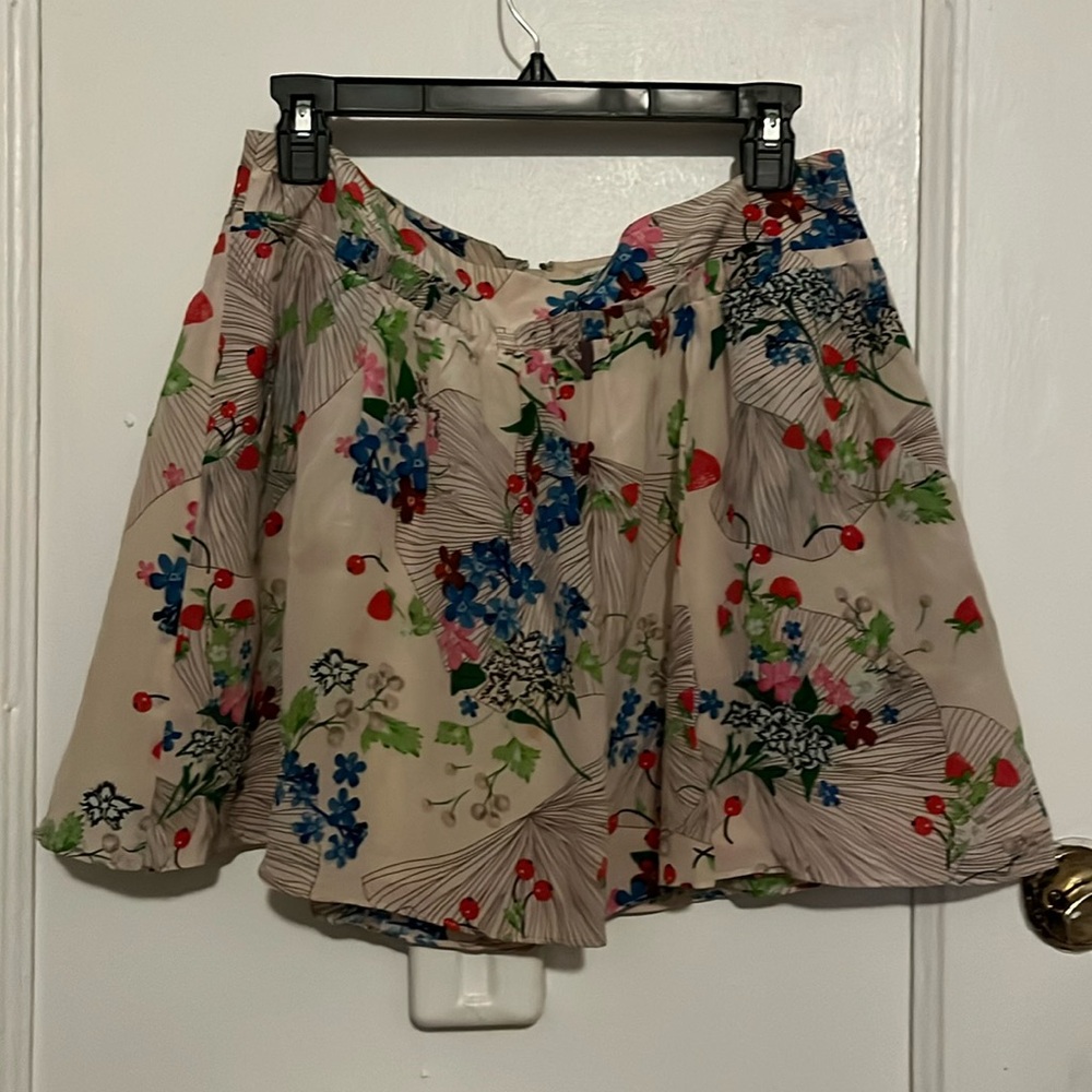 Anthropologie Leifsdottir Silk printed Skirt